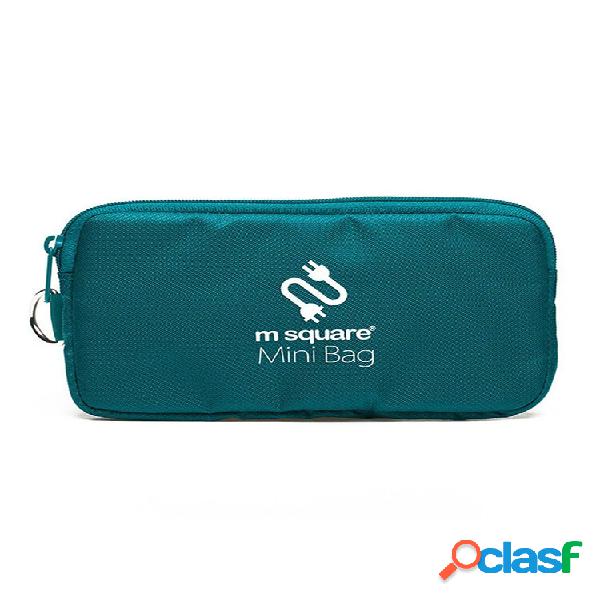 Mini carteira Telefone Bolsa Acessórios de viagem Cabo