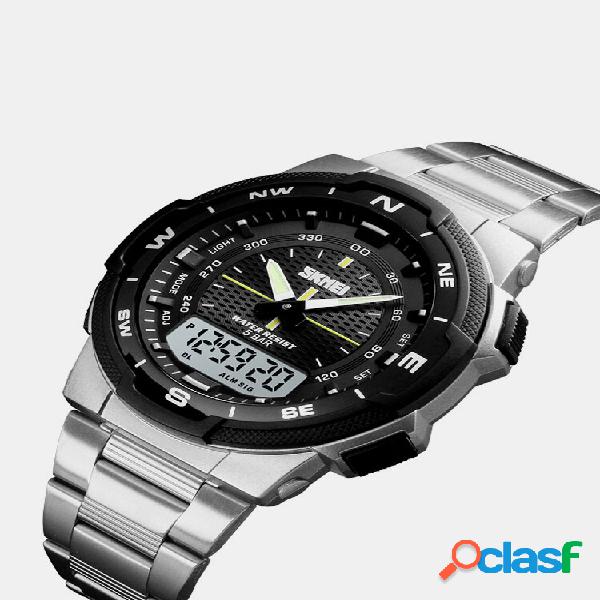 Pulso Masculino Estilo Empresarial Ver Chrono Dual Digital