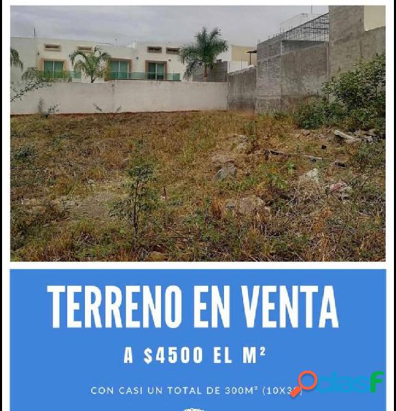 TERRENO EN VENTA POR M2 ZONA NORTE COLIMA, FRACC. ALTA