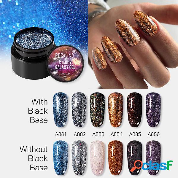 5ml Starry Galaxy Unhas Polish Gel Platinum Flash Drilling