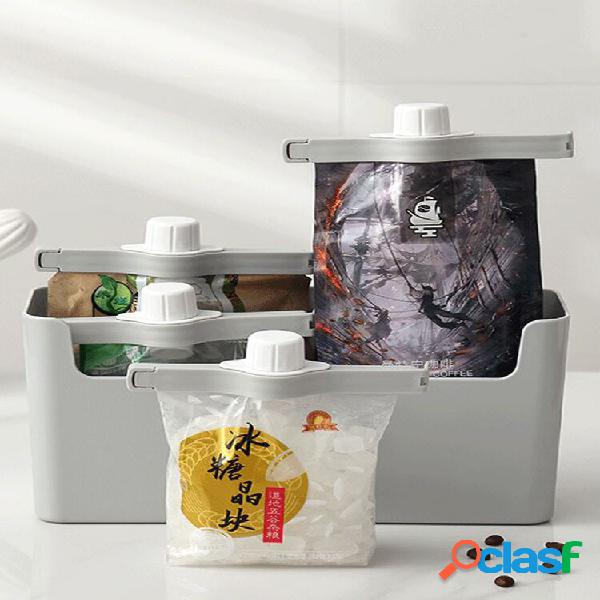 1 Pc Bocal de Descarga Clipe de vedação Cozinha Alimentos