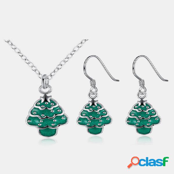 Conjunto de joias de Natal Árvore de Natal Óleo Kit de