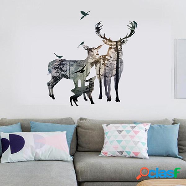 Creative Elk Self-adhesive Bedroom Living Room Sticker Wall