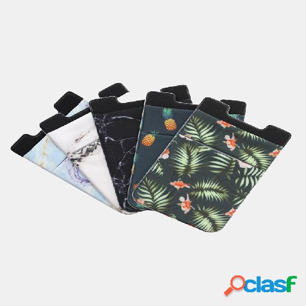Marble Padrão Lycra Mobile Phone Back Sticker Card Caso