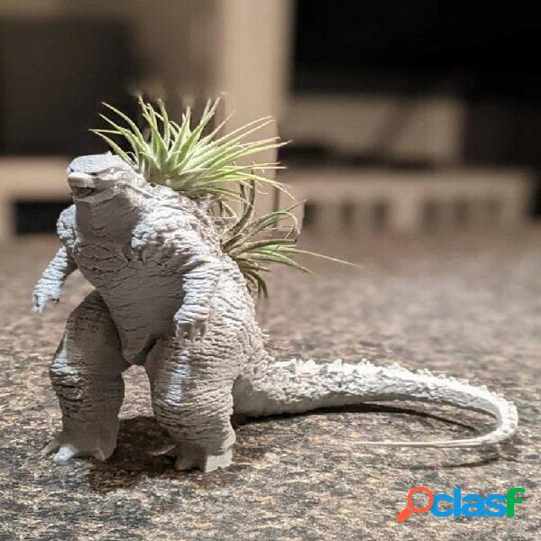 1 PC Godzilla Dinossauro Shape Resin Crafts Succulent Planta