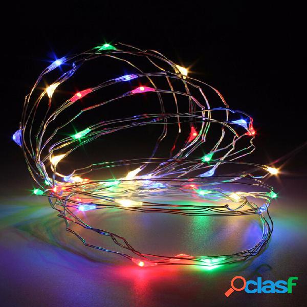 3M 4.5V 30 LED Bateria Operated Silver Fio Mini Fairy String
