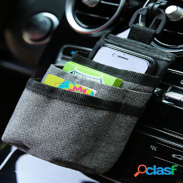 Armazenamento de ventilação de carro Bolsa organizador de