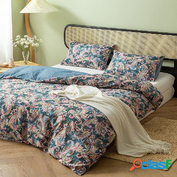 Conjunto de roupa de cama confortável com estampa de