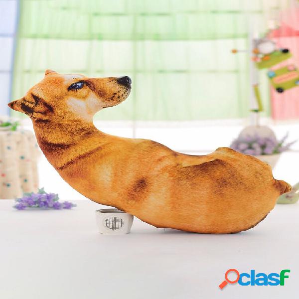 Kawaii 3D Simulação Animal Travesseiro Pelúcia Impresso