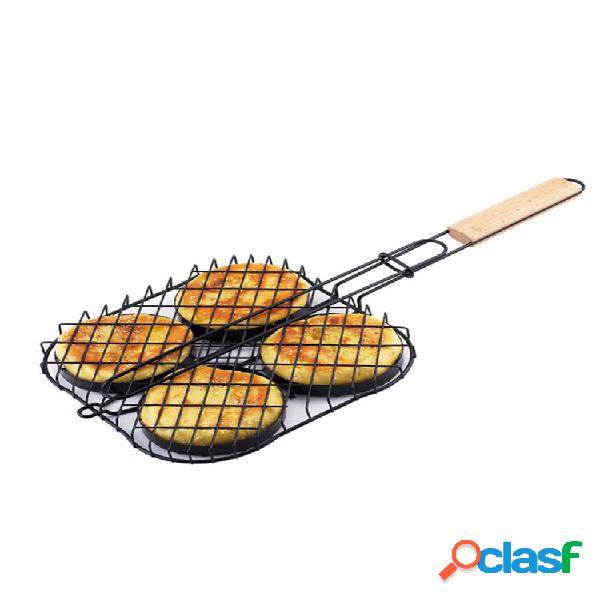 Non-Stick Small Hamburger Grill Basket Mini Burger Press Set
