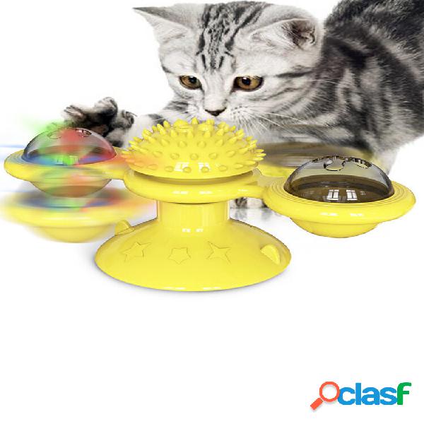 Plataforma giratória giratória de brinquedo para gatos