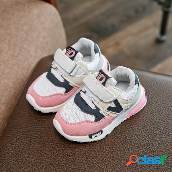 Sapatilhas Casual Unissex Colorblock Mesh Soft Sole Gancho