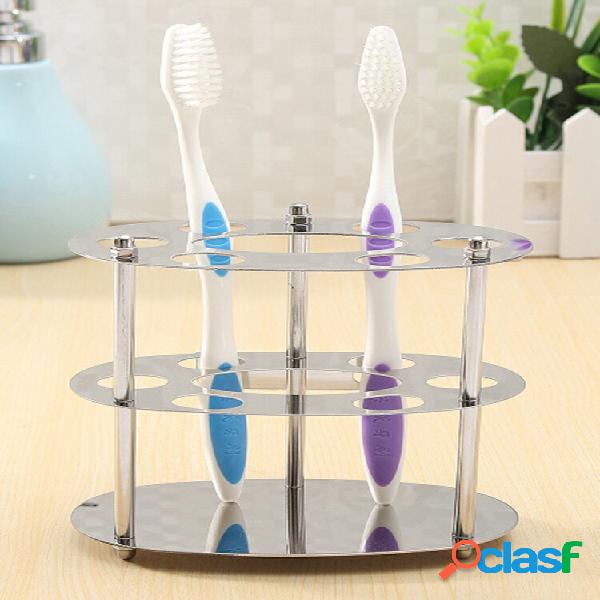 Suporte para escova de dentes / pasta de dentes em aço