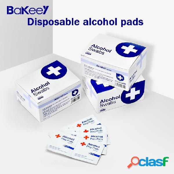 100Pcs 6 * 6cm 70-75% Álcool Prep Pad Desinfecção
