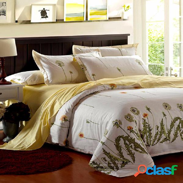 Conjunto de roupa de cama com 4 peças Dandelions Duvet