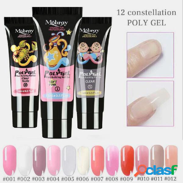 12 Constellation Unhas Art Quick Dry Gel LED Claro UV Gel