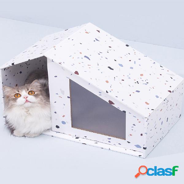 Furrytail Little House Gato Scratch Board substituível