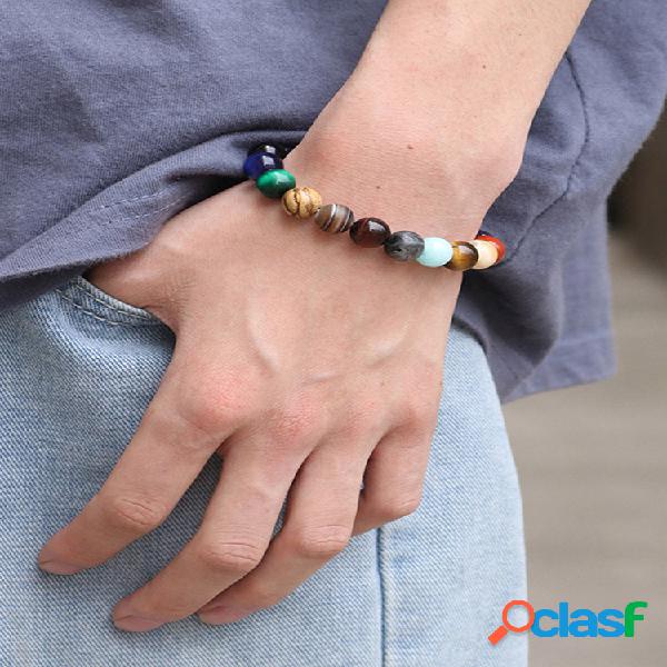 Pulseira Trendy Classic Stone Galaxy Pulseira Blue Sandstone