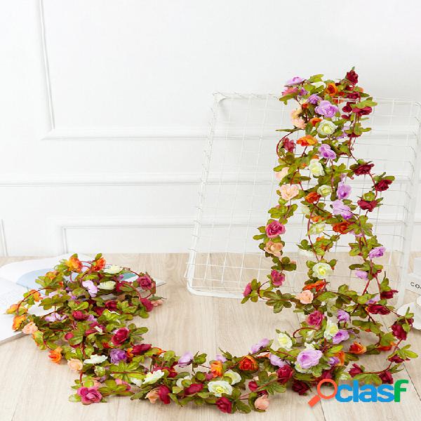 1 PC 2,5 m Flor Artificial Guirlanda Ivy Outono Pequenas
