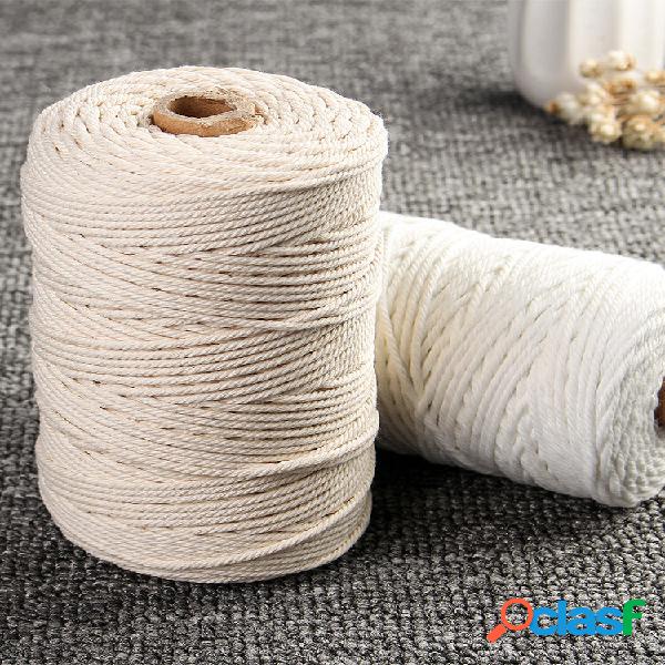3mm 200M Macrame Algodão Corda Cordas de Ferramentas DIY