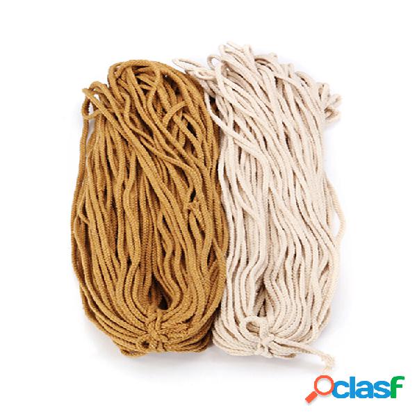 5mm 90M Macrame Corda Cordão Algodão Torcido Para