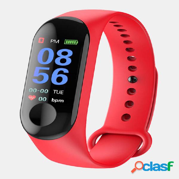 Cor Screen Smart Watch Coração Pulseira inteligente para