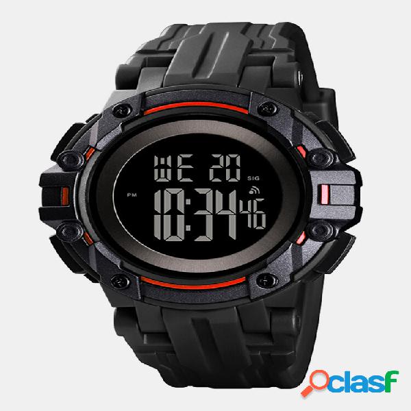 Esporte ao ar livre masculino Watch pulseira de pu data