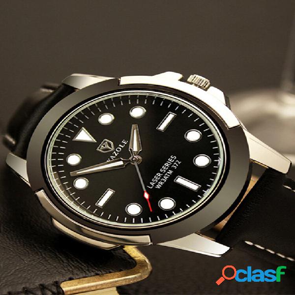 Luminous Men Sport Quart Watch À Prova D 'Água Verde Dial
