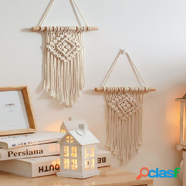 1 PC Macrame Bohemian Tapeçaria Pendurada na Parede