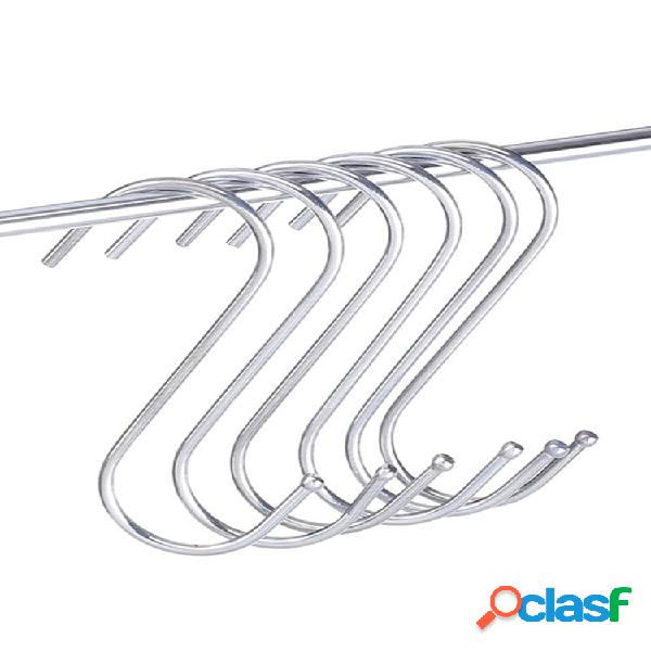 10 unidades de aço inoxidável cabide fivela rack em forma
