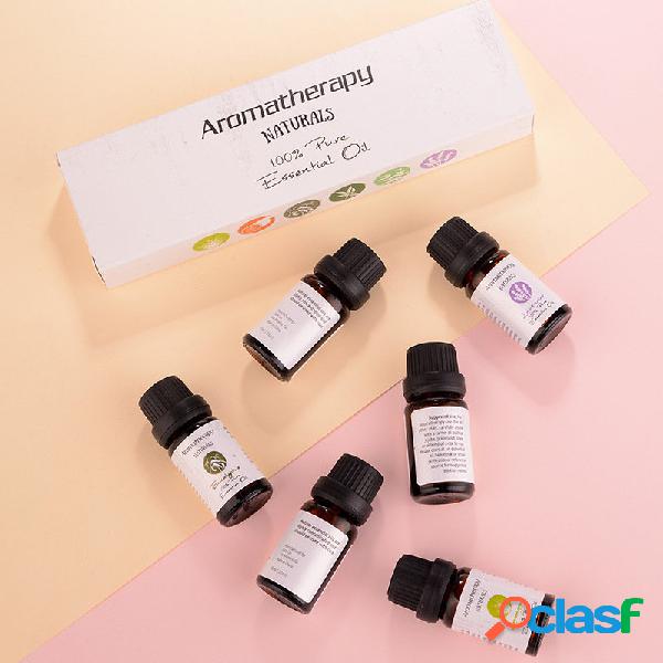 6Pcs 10ml Óleos Essenciais Natural Pure Humidifier