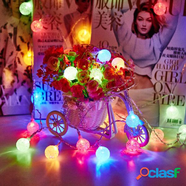 KCASA 2M 20 LED Luzes de corda de bola de bolhas LED Luzes