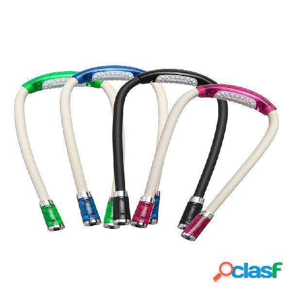 LED Luz do pescoço Bateria Lâmpada de crochê de tricô