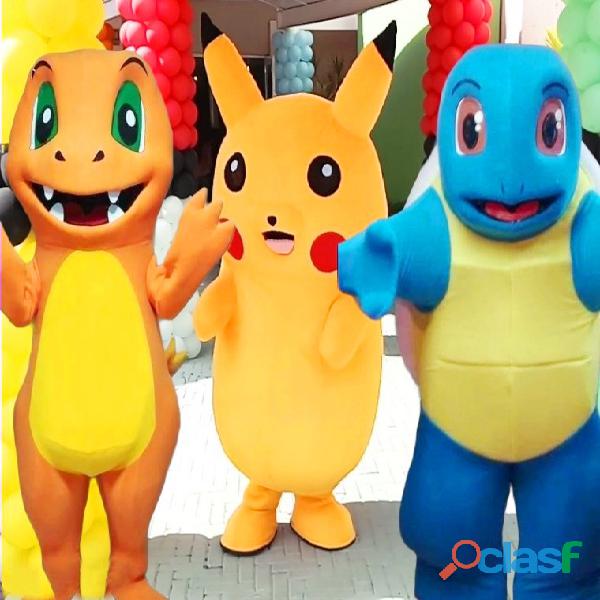 Pokémon Pikachu cover personagens vivos festas infantil