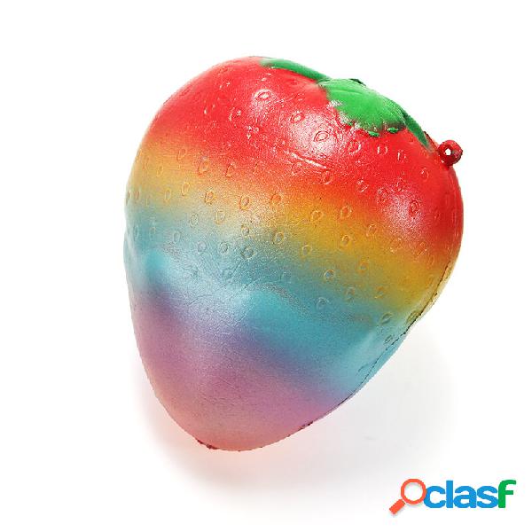 Squishy Rainbow Jam Chocolate Morango Jumbo 10cm Soft Slow