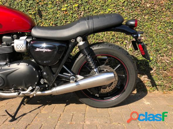 TRIUMPH STREET TWIN 900 VERMELHO 2017 900 GASOLINA