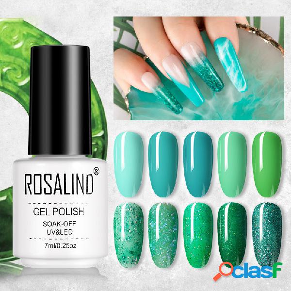 7ml Jade Green Color Series Unhas Polonês Gel Fototerapia