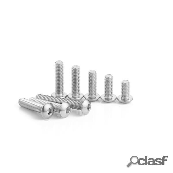 M5SH6 50 Pcs Aço Inoxidável Hex Soquete Botão Cabeça