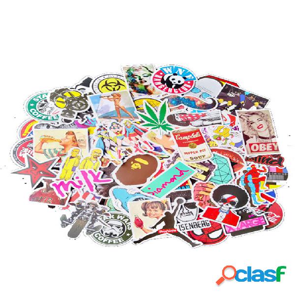 100 unidades adesivos de vinil para laptop para carro,