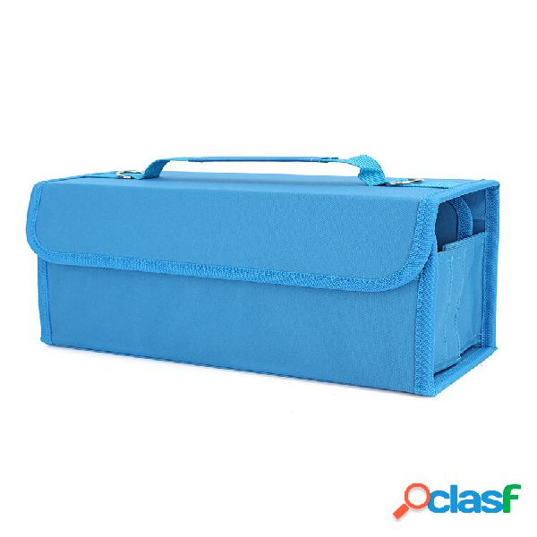 80 Slots Multi-Layer Marker Case Holder Bag Para Copic