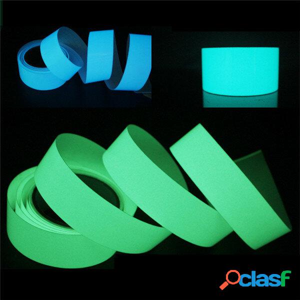 Fita luminosa 5mx15mm autoadesiva verde azul brilhante no