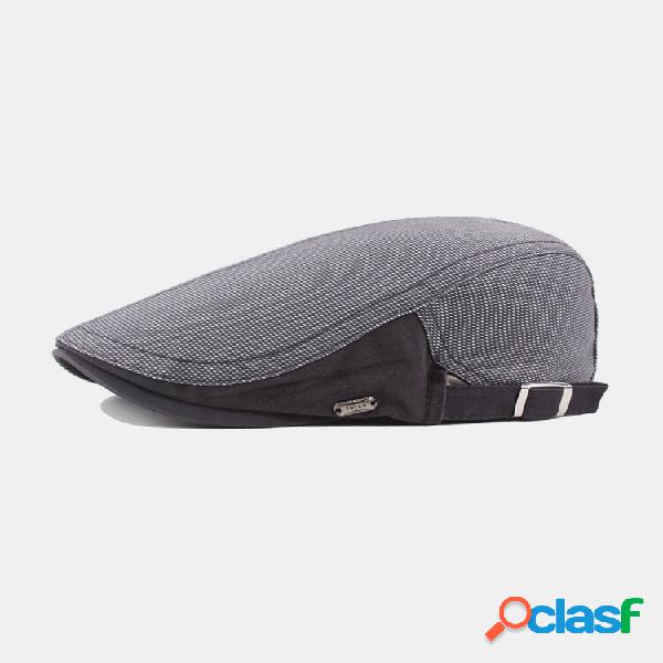 Masculino Algodão Made-old Retro Casual Flat Chapéu Boina