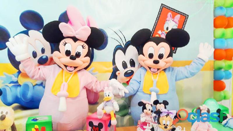 Mickey e Minnie Baby cover personagens vivos festas infantil