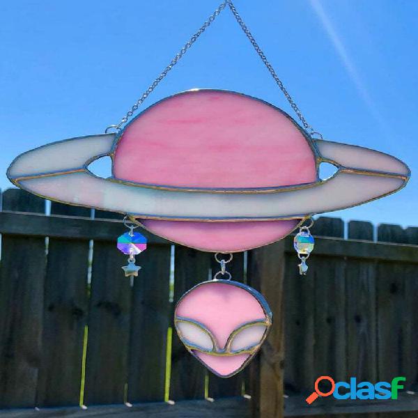 1 PC manchado Suncatcher Criativo Pátio Wind Chimes