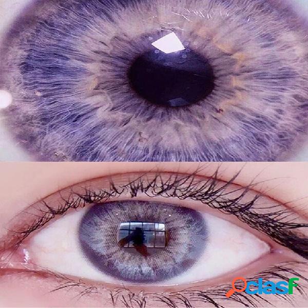 1 PC (para One olhos) DNA Rosa Lentes de contato coloridas