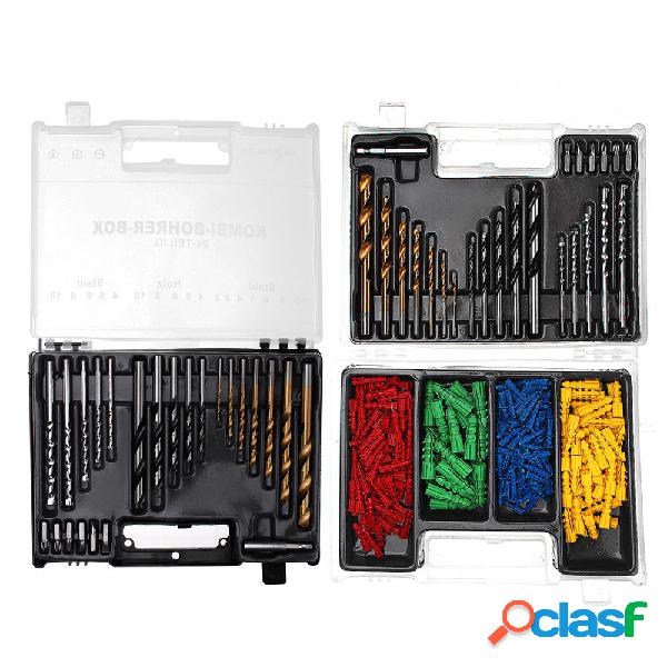 24 pcs / 300 pcs 2-10mm HSS Torção Broca Set Metric Wall