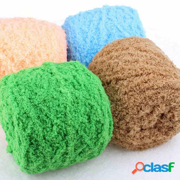 Espessada de três camadas Soft Coral FleeceKnitting Fibra