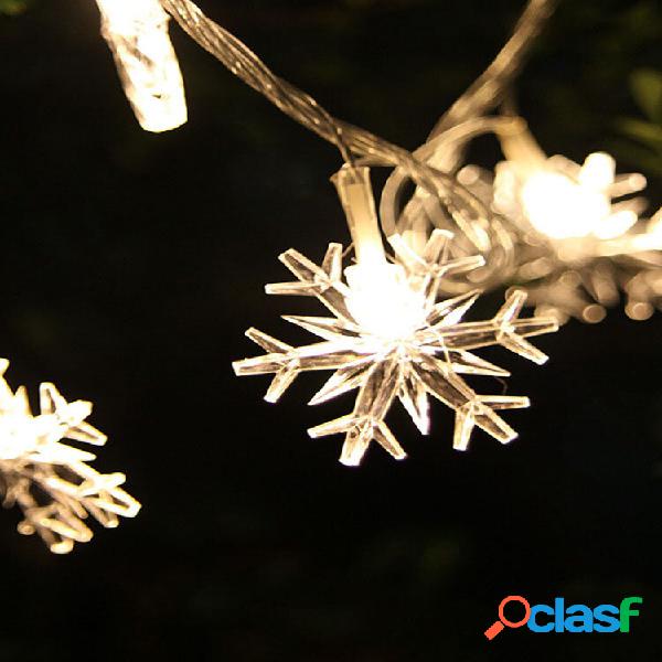 Jardinagem 5M 40LED String Light Snow Shape Jardim de