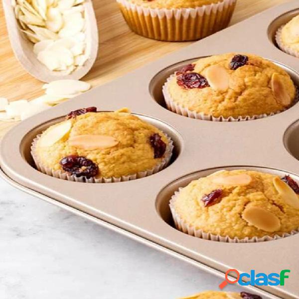 KCASA KC-OP01 6 Furos Stainles Aço Antiaderente Bolo Muffin