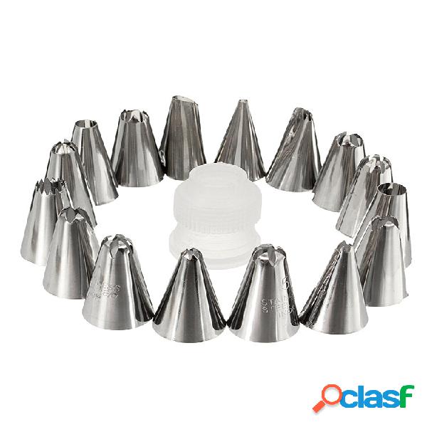 18Pcs Ferramentas de cozimento Decoradores de aço